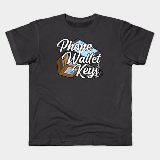 Phone Wallet Keys Kids T-Shirt